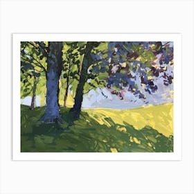 Trees In The Sun 1 Art Print