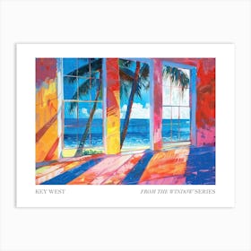 Key West From The Window Series Poster Painting 4 Art Print
