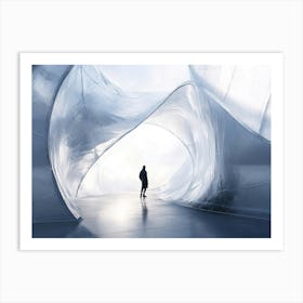 Man In A Tunnel 2 Art Print