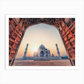 Taj Mahal Sunrise Art Print