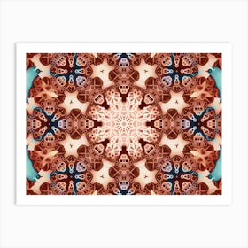 Solar Mandala Pattern And Texture Art Print