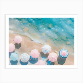 Beach Umbrellas Art Print