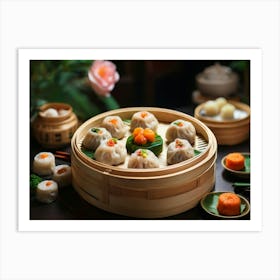 Chinese Dumplings Dim Sum Art Print