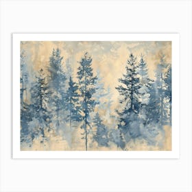 Blue Pines Art Print