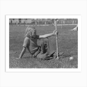 Farmer S Daughter Living At The Fsa (Farm Security Administration) Labor Camp, Caldwell, Idaho By Russell Lee 1 Art Print