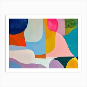 Abstract Painting Colors of Mallorca 1 Art Print