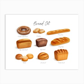 Bread Set Art Print