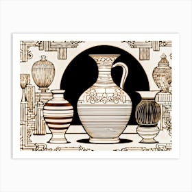 Chinese Vases Art Print