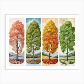 Autumn Trees 2 Art Print