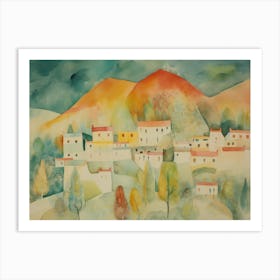 Mountain Village Art Print