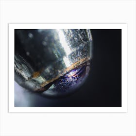 Blue Pen Tip Under The Microscope Art Print