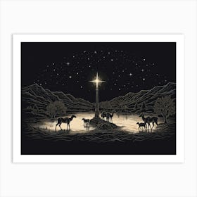 Nativity Scene Art Print