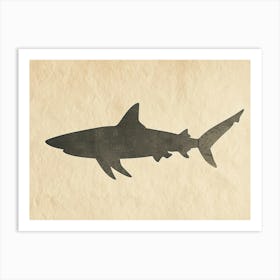 Carpet Shark Silhouette 4 Art Print