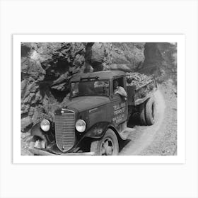 Ore Being Brought Down From The Gold Mine By Truck, Telluride, Colorado By Russell Lee Art Print