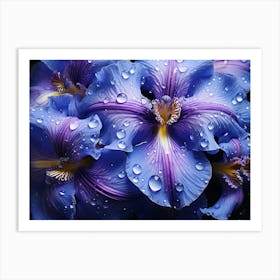 Blue Iris 12 Art Print