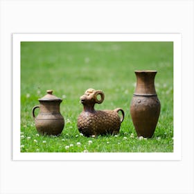 Trypillya. Vintage Slavic Pottery Photo. Fine Art Wall Decor. Pottery that remind us of the ancient high culture. Art Print