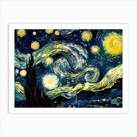 Starry Night 84 Art Print