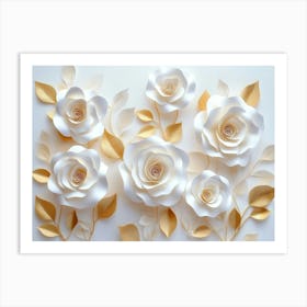 Paper Roses 6 Art Print