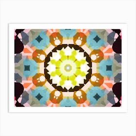 Light Mosaic Sun Art Print