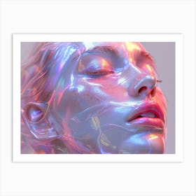 Holographic Portrait Art Print