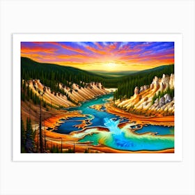 Yellowstone River Art Print