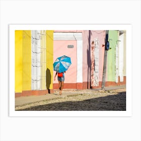 Shade Of An Umbrella Cuba Art Print