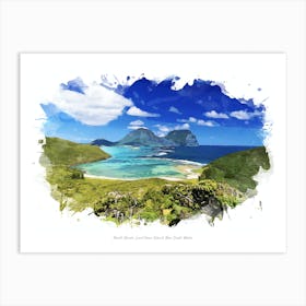 North Beach, Lord Howe Island, New South Wales Art Print