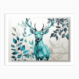 Deer Painting 1 Art Print