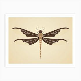 Dragonfly Common Whitetail Plathemis Illustration Vintage 13 Art Print