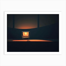 Candle In The Dark 1 Art Print