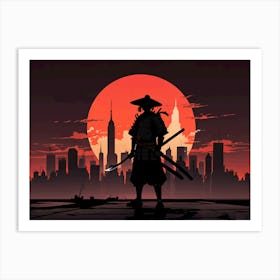 Samurai Swordsman Art Print