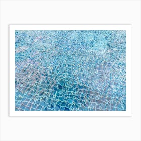 Abstract Tile Pattern In A Swimming Pool Art Print