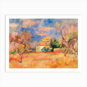 House In The Field Art Print