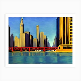 Chicago Skyline 1 Art Print