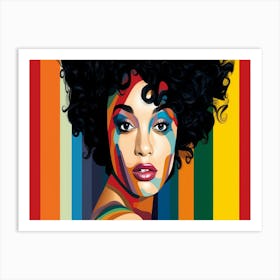 Afro Girl Art Print