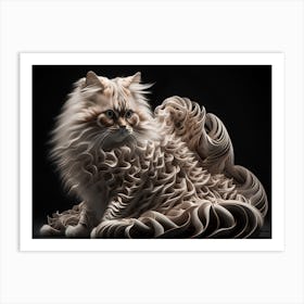 Cute Cat Persian Cool Art Print