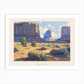 Western Landscapes Monument Valley 8 Poster Art Print