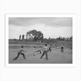 Schoolchildren At Play, Concho, Arizona By Russell Lee Art Print