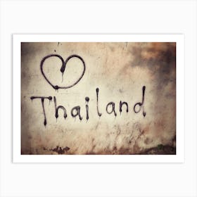 Love Thailand Art Print