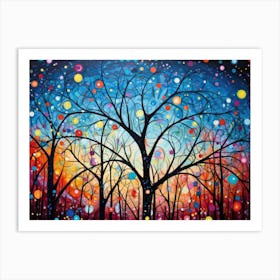 Tree In The Night Art Print