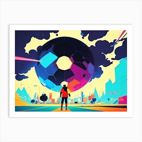 Futuristic Cityscape 72 Art Print