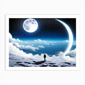 Full Moon In The Sky Art Print