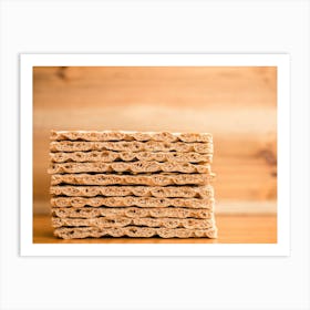 Stack Of Swedish Crispbread 2 Art Print