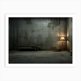 Room In An Abandoned Building Art Print