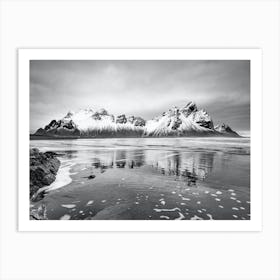 Black And White Iceland 2 Art Print