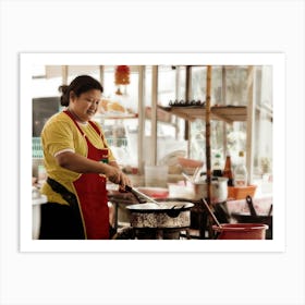 Street-side Asian Cook Art Print