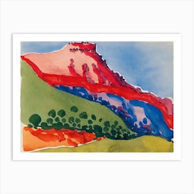 Georgia OKeeffe, Red Mesa , 1917 Art Print