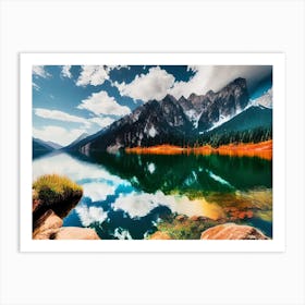 Lake In The Mountains 27 Art Print