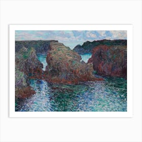 Claude Monet'S Cliffs Art Print