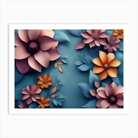 Paper Flowers 26 Art Print